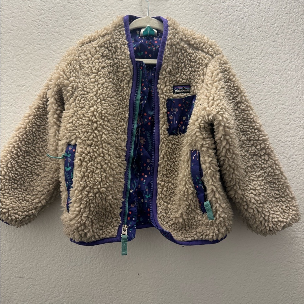 Patagonia fleece zip up jacket 3T
